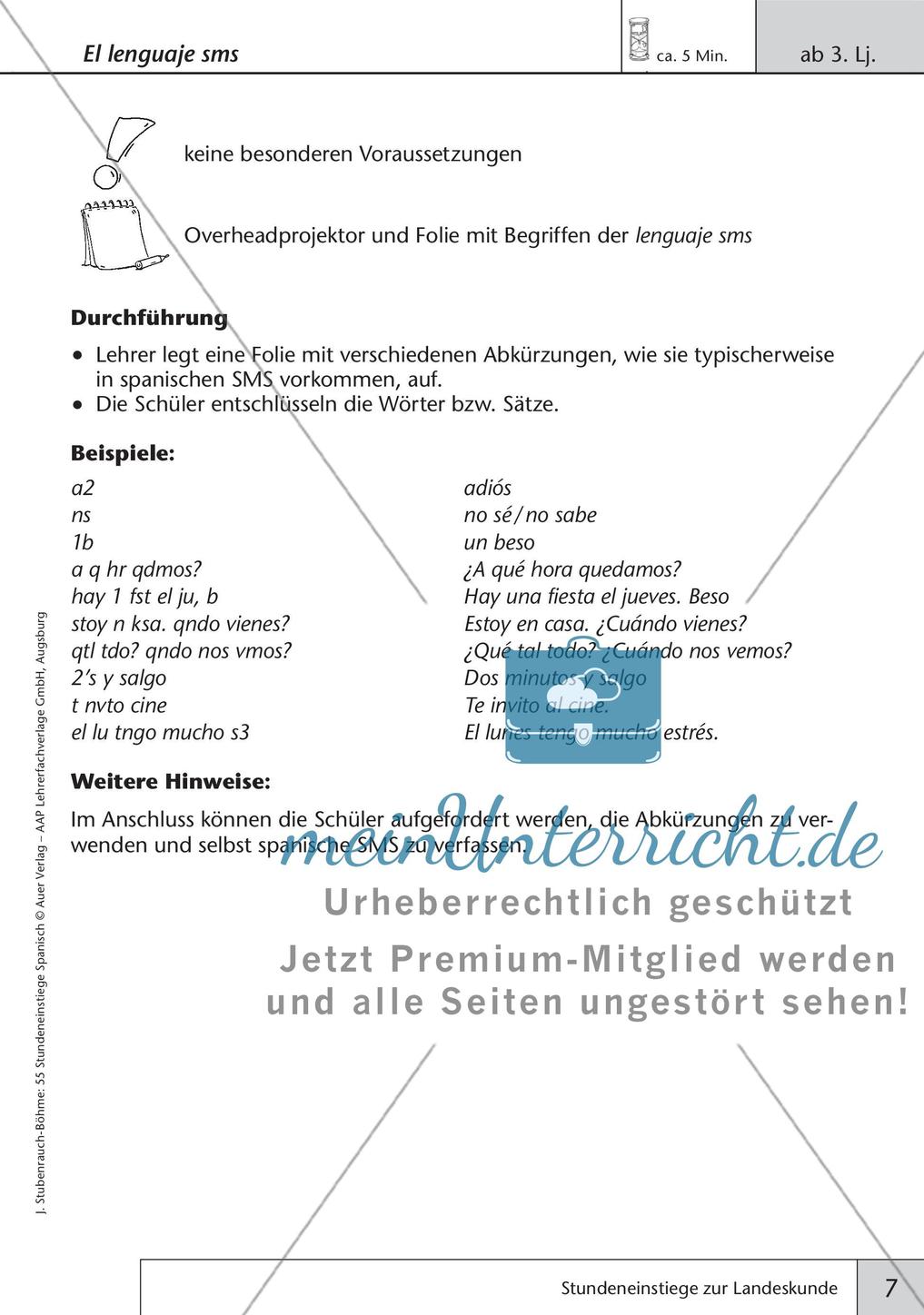 Stundeneinstiege zum Thema Landeskunde Preview 9
