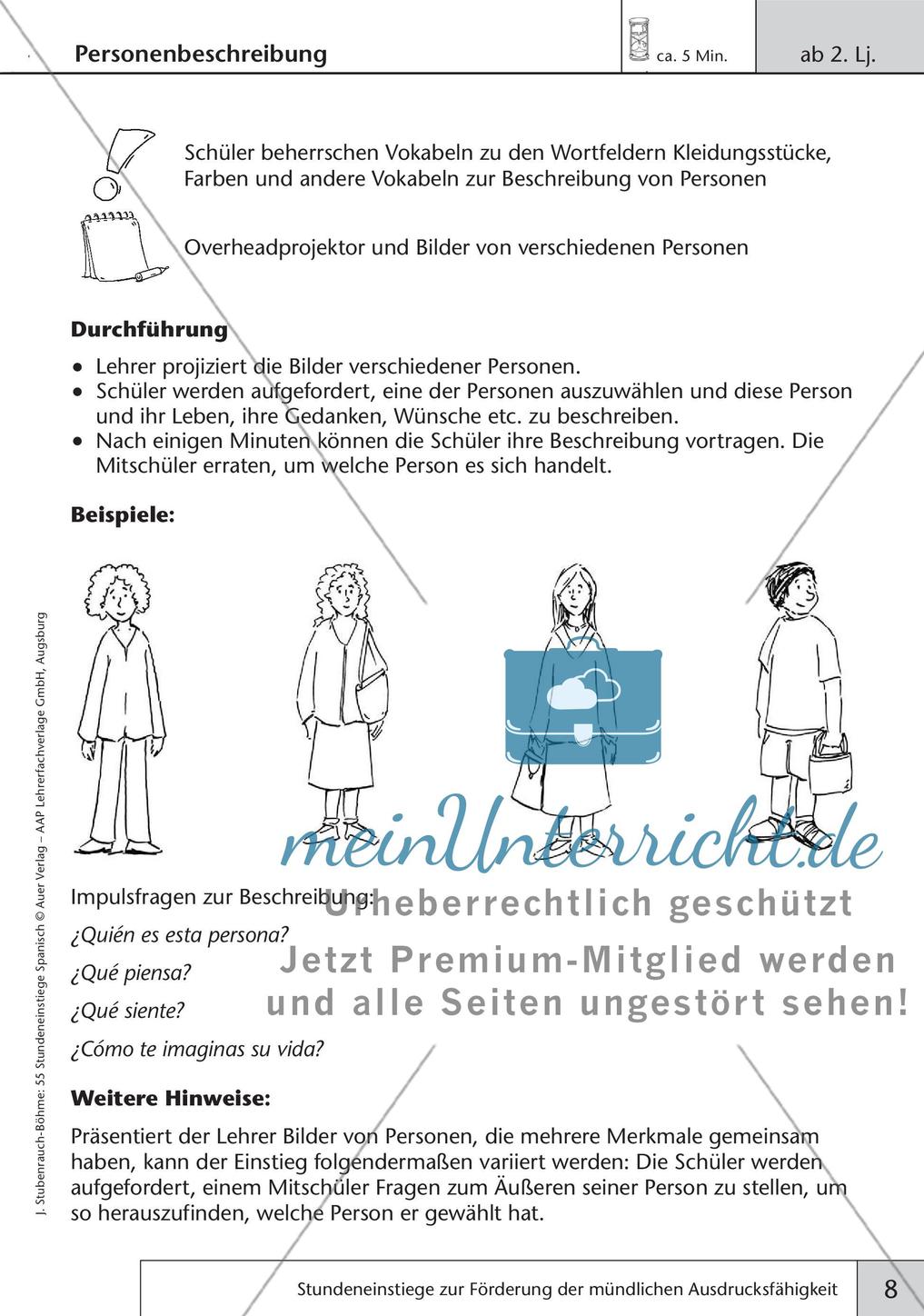 Stundeneinstiege zum Thema Sprachproduktion Preview 10
