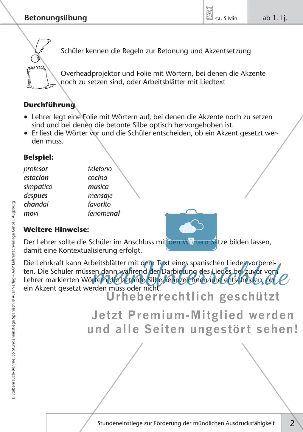 Stundeneinstiege zum Thema Sprachproduktion Preview 4