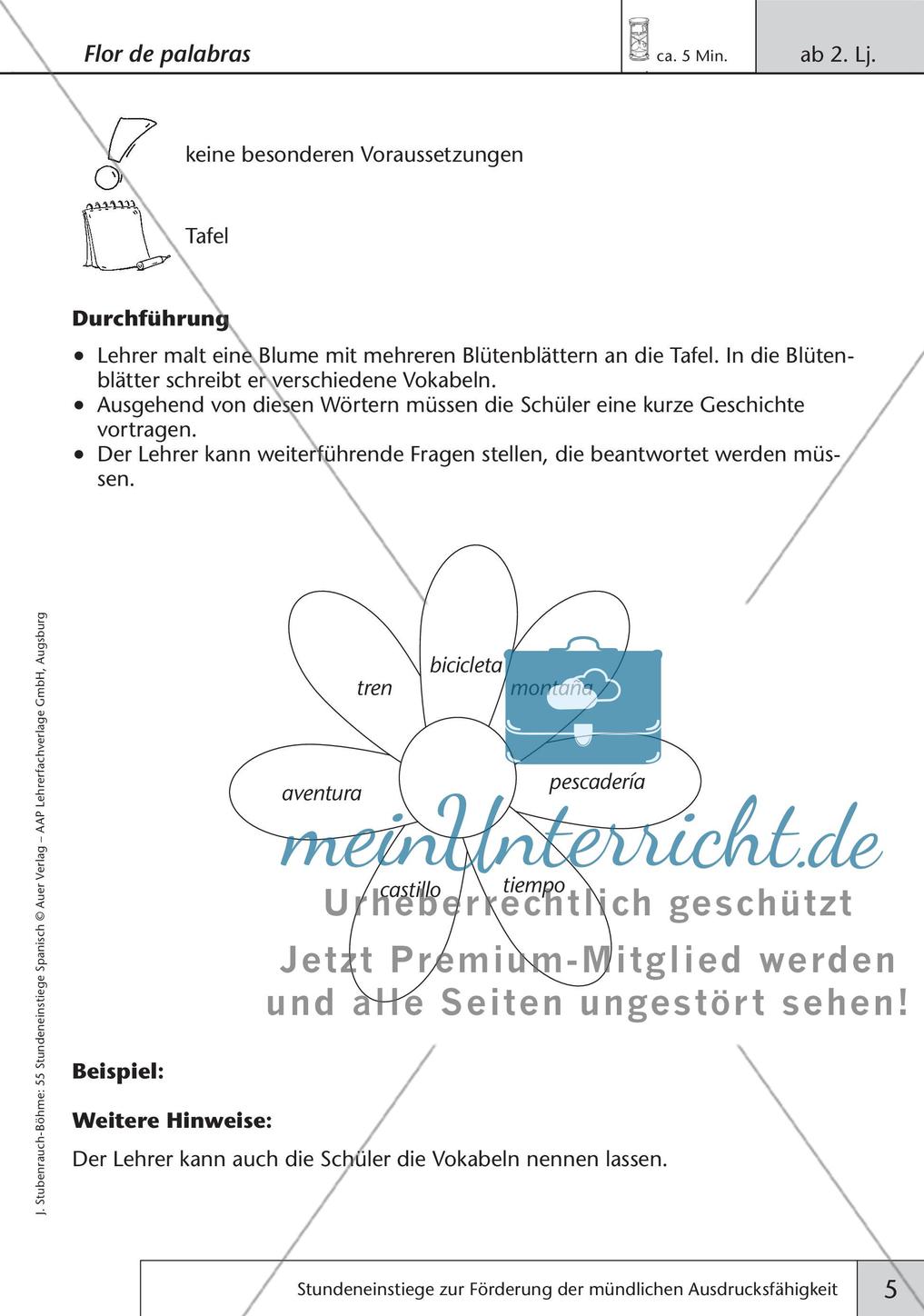 Stundeneinstiege zum Thema Sprachproduktion Preview 7