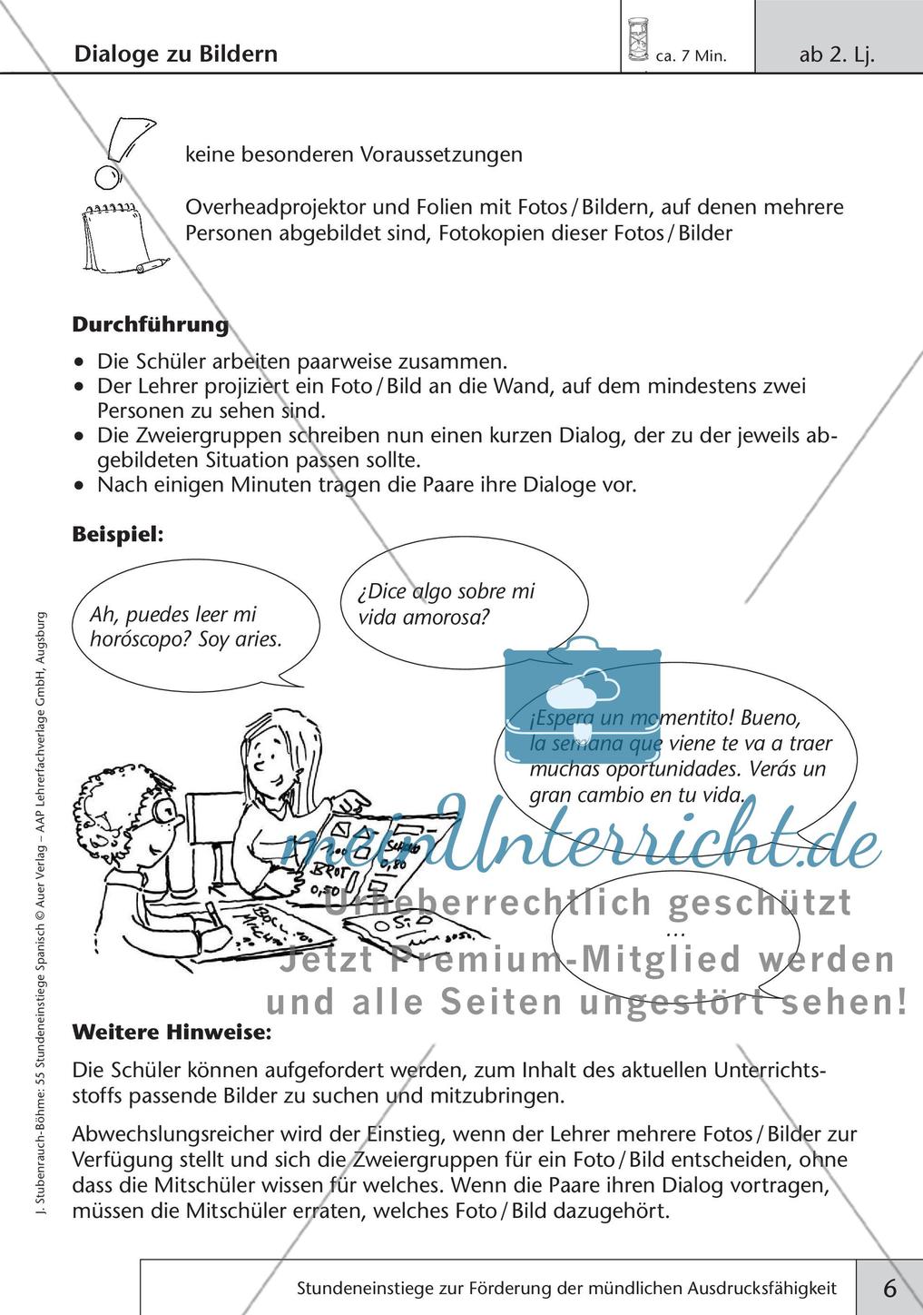 Stundeneinstiege zum Thema Sprachproduktion Preview 8