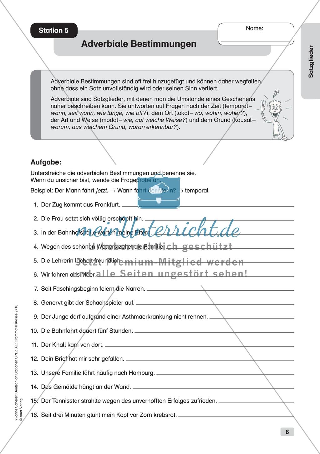 Satzglieder Preview 10