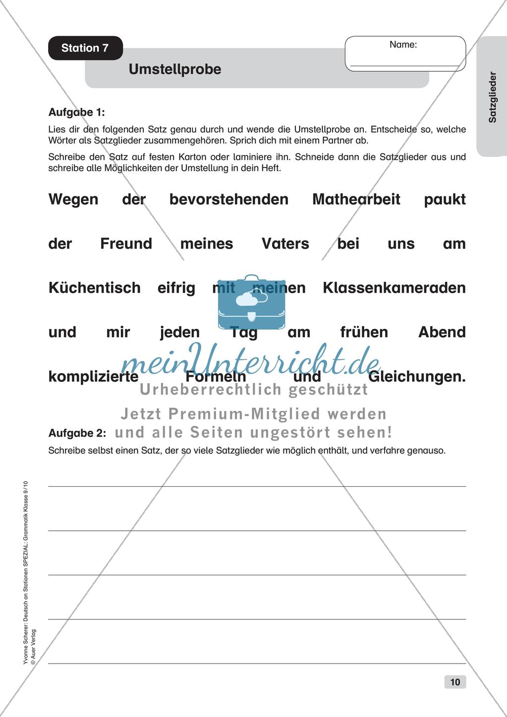 Satzglieder Preview 12