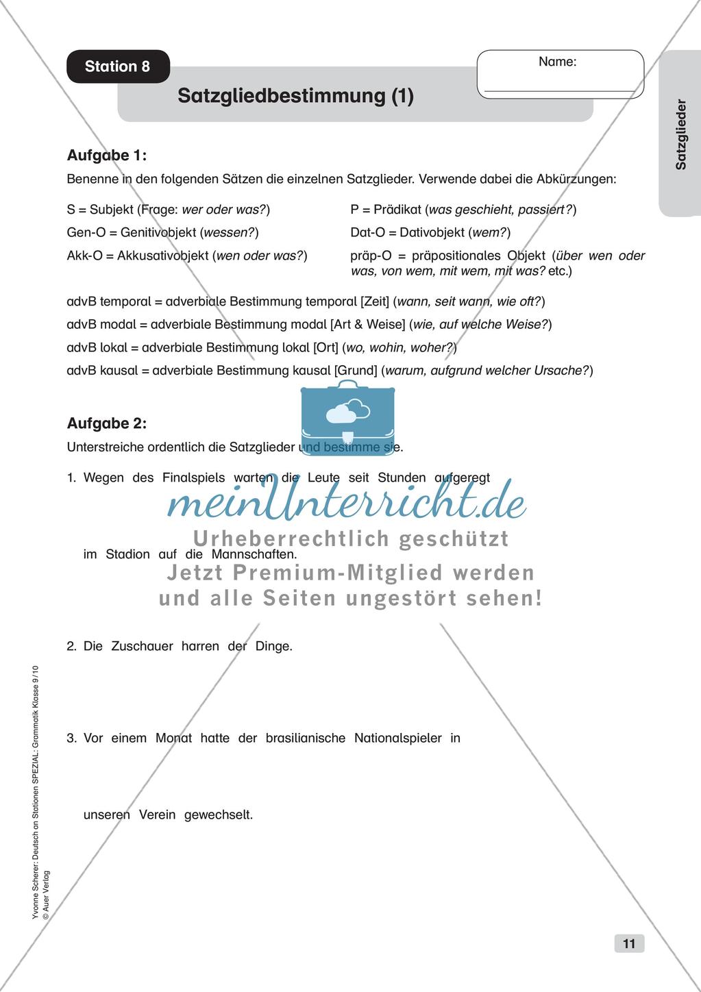 Satzglieder Preview 13