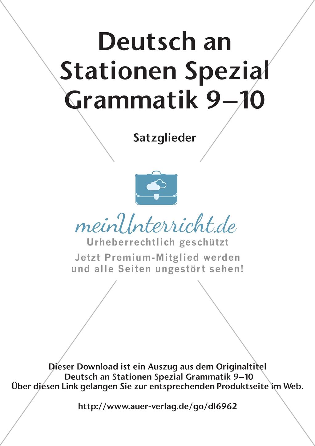 Satzglieder Preview 2