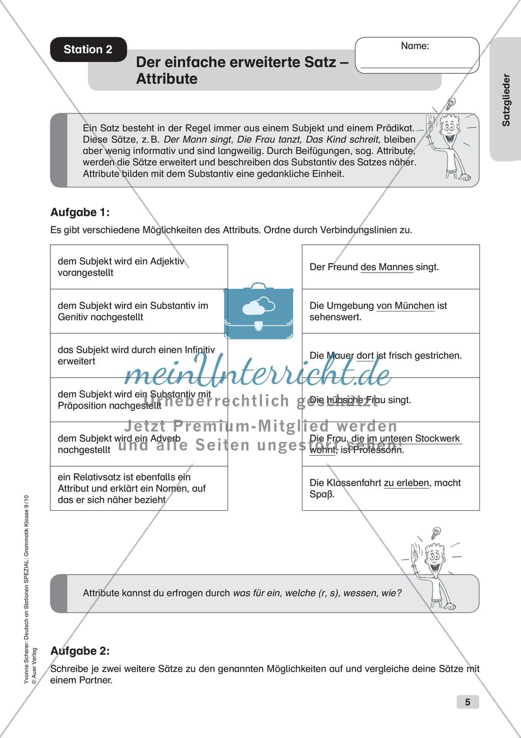 Satzglieder Preview 7
