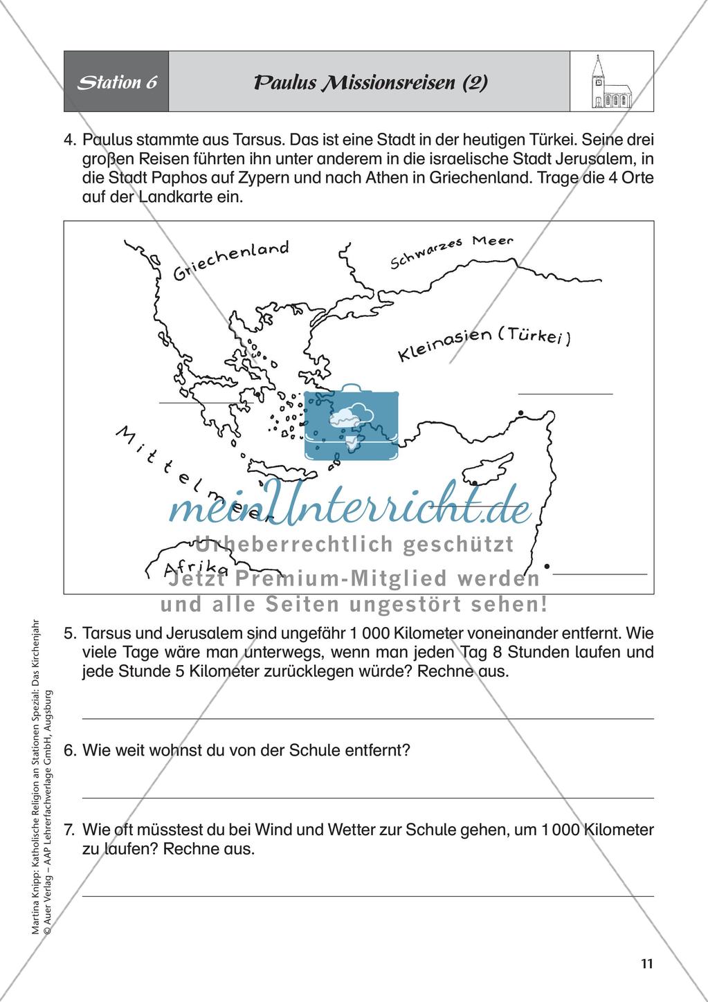 Kath. Religion: Fest- und Feiertage im Kirchenjahr Preview 13