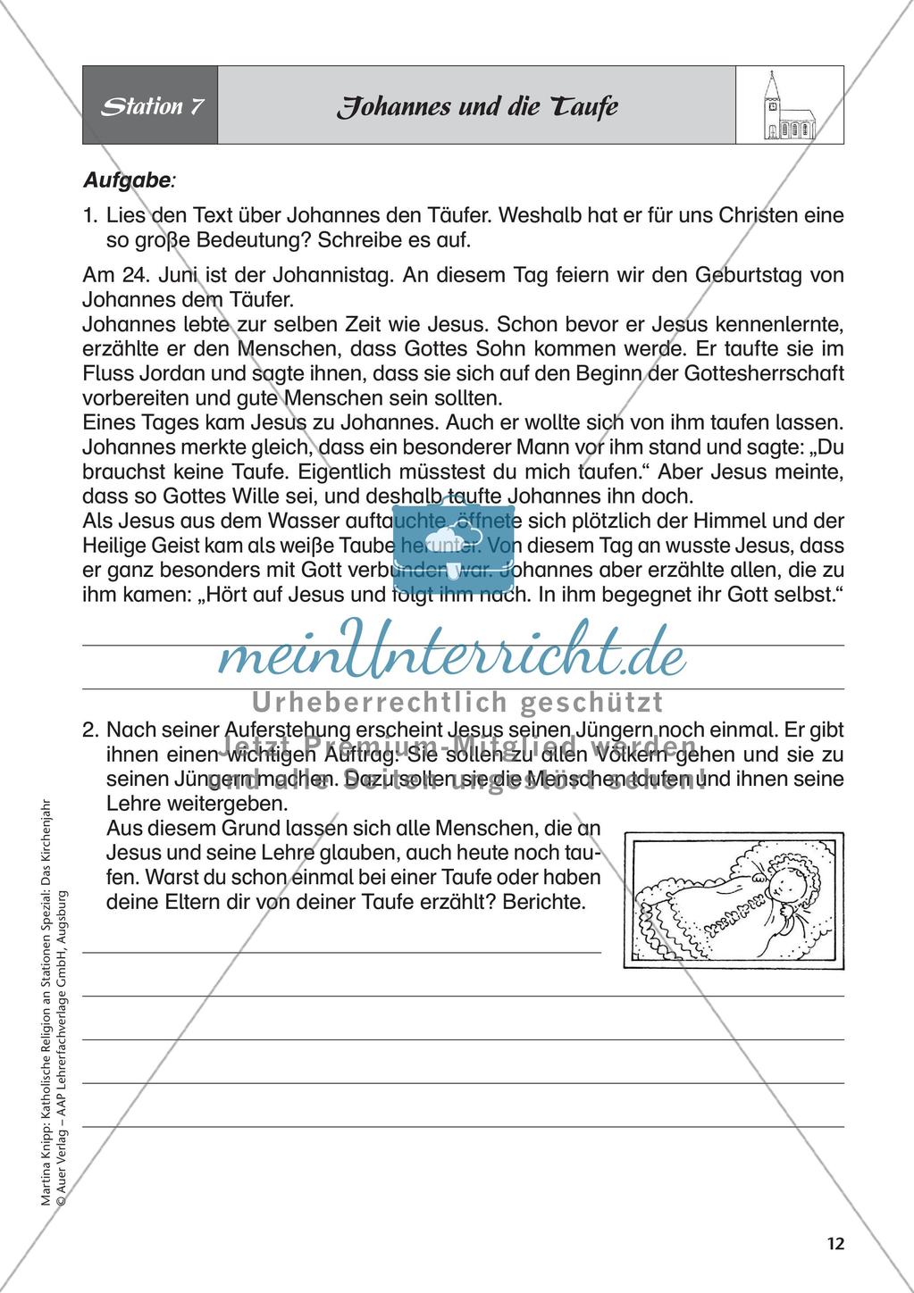 Kath. Religion: Fest- und Feiertage im Kirchenjahr Preview 14