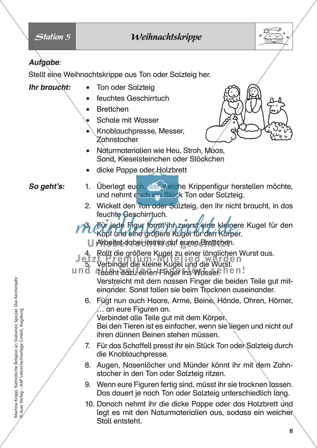 Kath. Religion: Advent, Weihnachten und Heiligdreikönig Preview 10