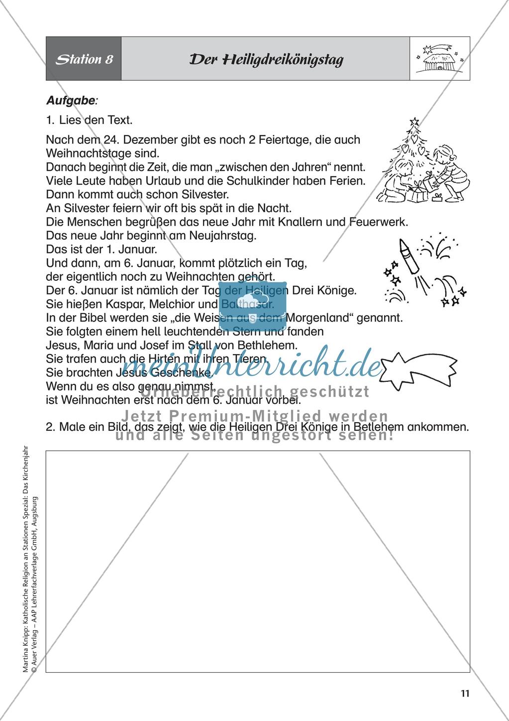 Kath. Religion: Advent, Weihnachten und Heiligdreikönig Preview 13