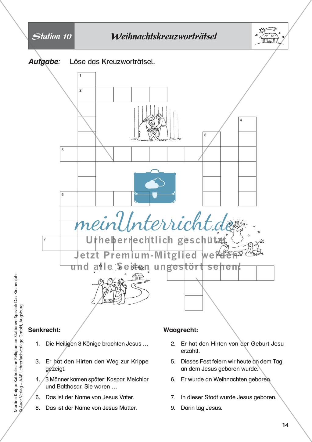 Kath. Religion: Advent, Weihnachten und Heiligdreikönig Preview 16