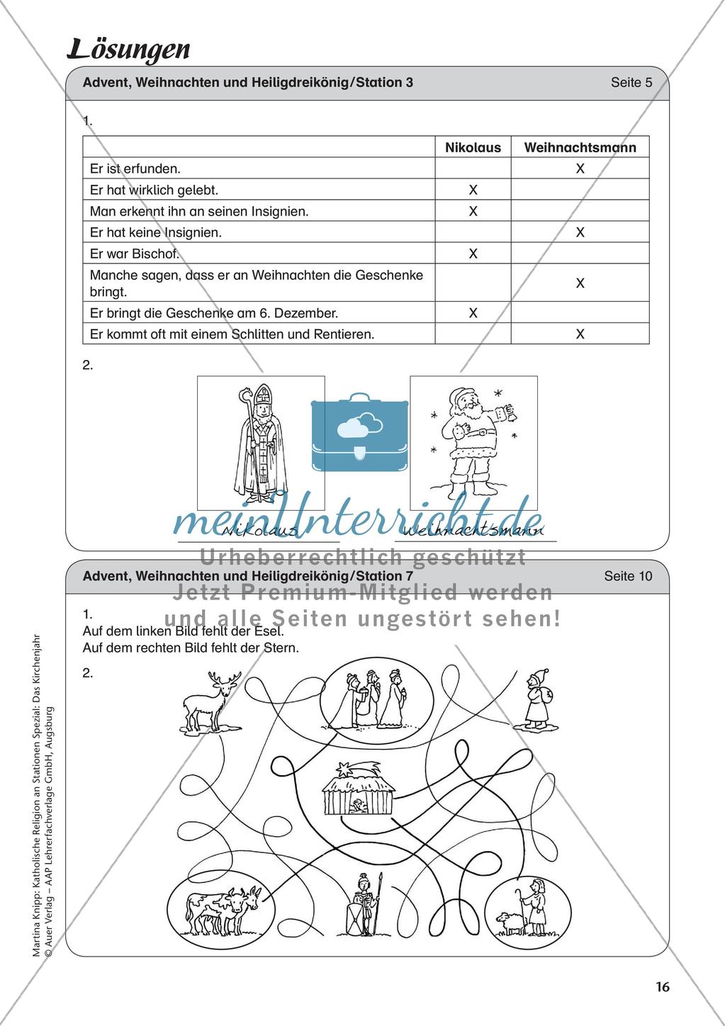 Kath. Religion: Advent, Weihnachten und Heiligdreikönig Preview 18