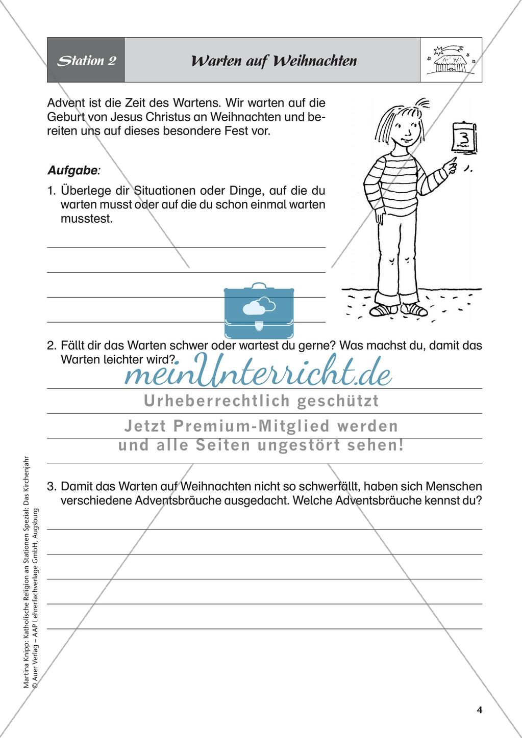 Kath. Religion: Advent, Weihnachten und Heiligdreikönig Preview 6