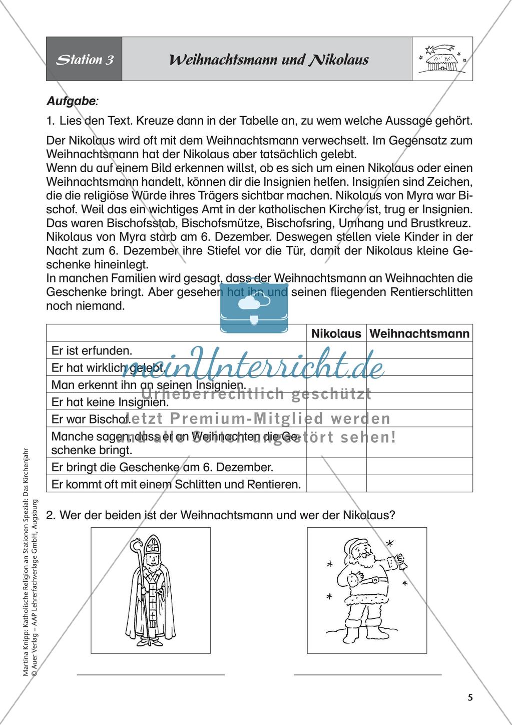 Kath. Religion: Advent, Weihnachten und Heiligdreikönig Preview 7