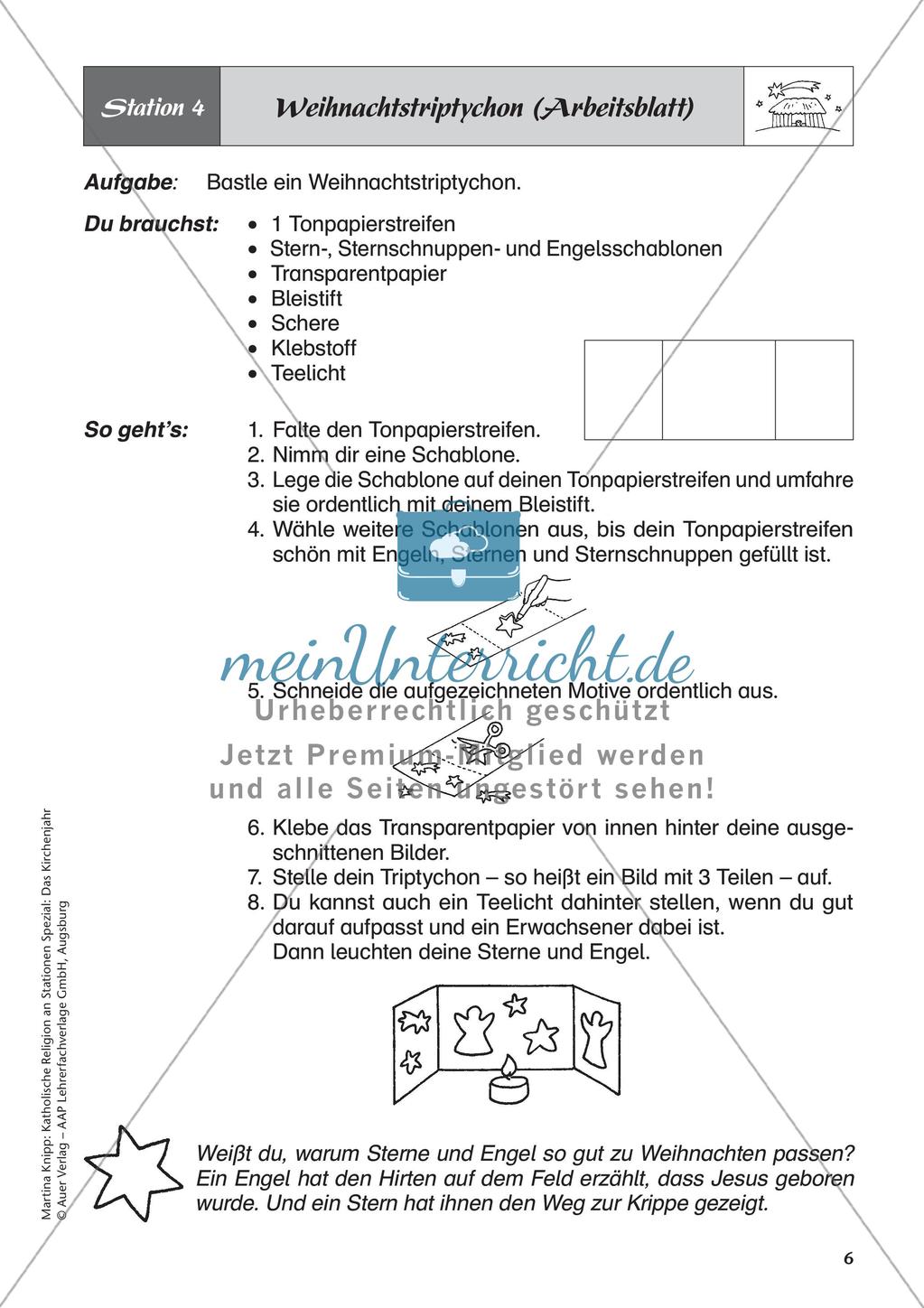 Kath. Religion: Advent, Weihnachten und Heiligdreikönig Preview 8