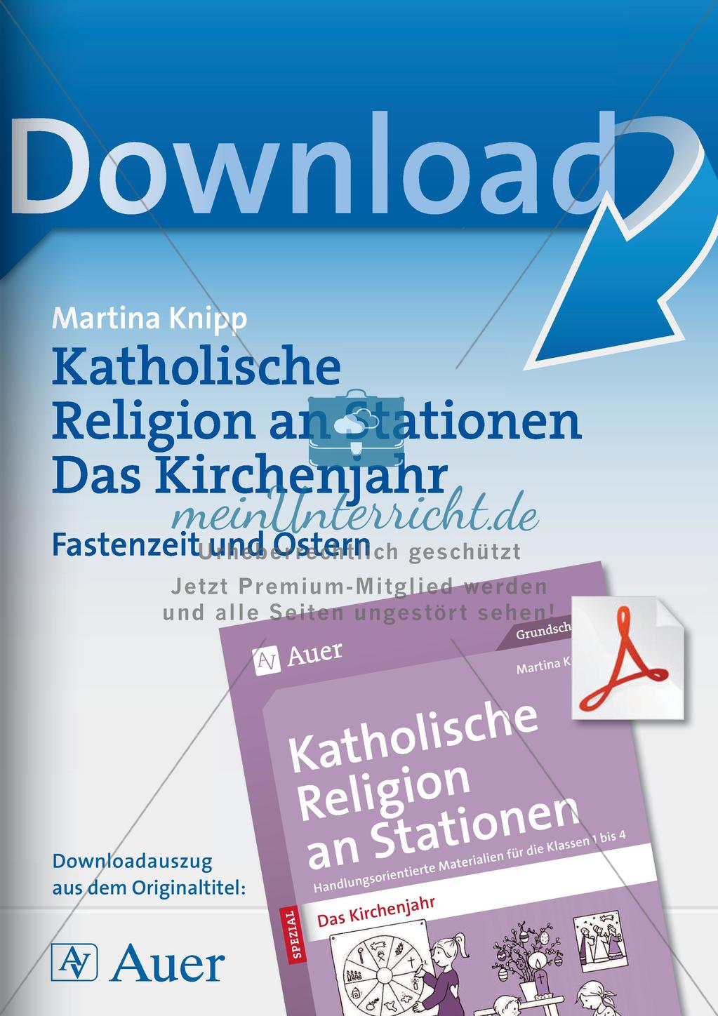 Kath. Religion: Fastenzeit und Ostern Preview 1