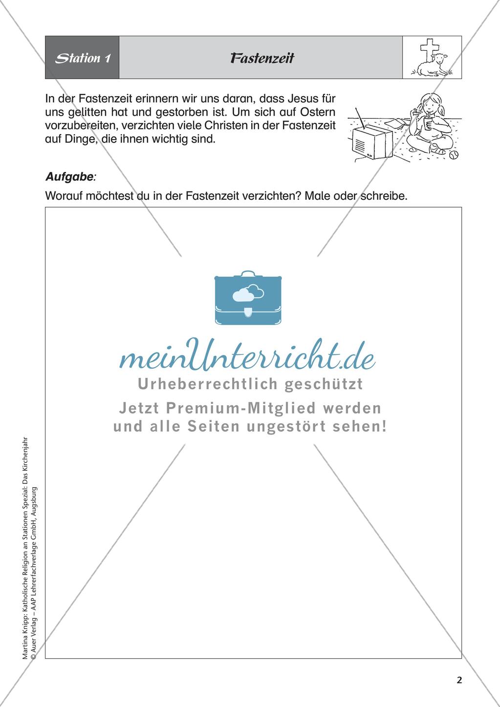Kath. Religion: Fastenzeit und Ostern Preview 4
