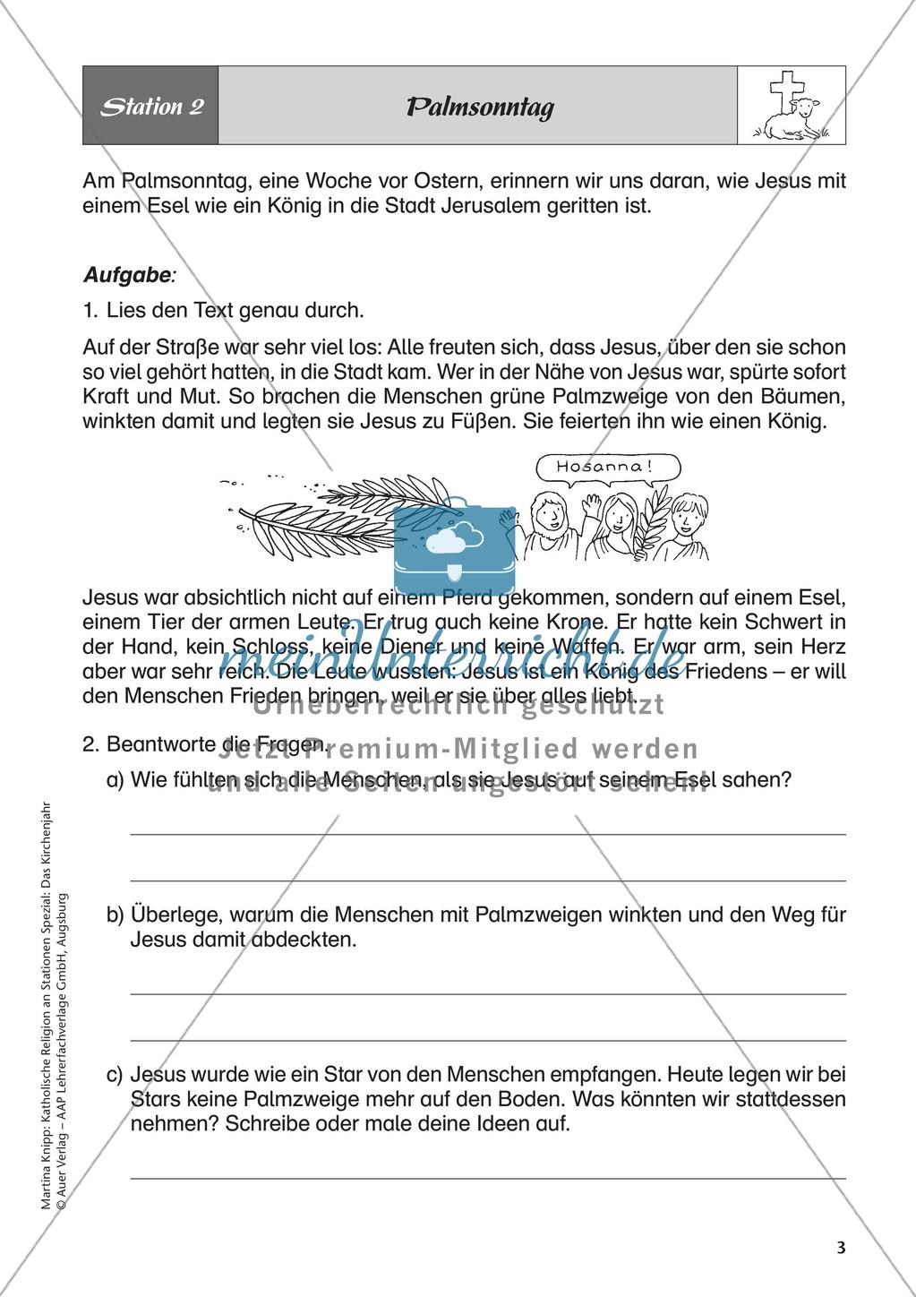Kath. Religion: Fastenzeit und Ostern Preview 5