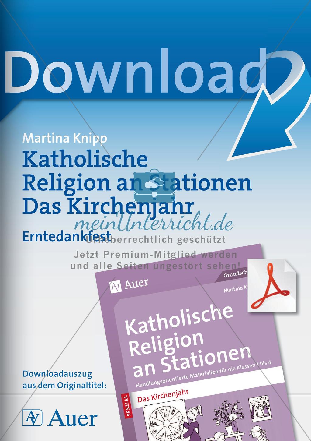 Kath. Religion an Stationen: Erntedank Preview 1