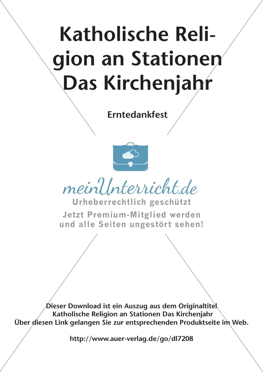 Kath. Religion an Stationen: Erntedank Preview 2