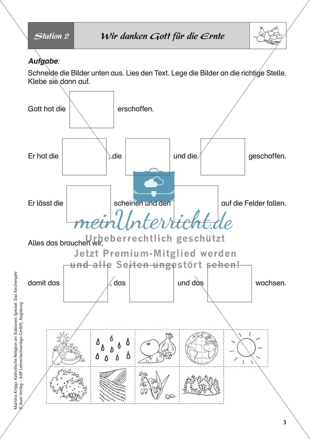 Kath. Religion an Stationen: Erntedank Preview 5