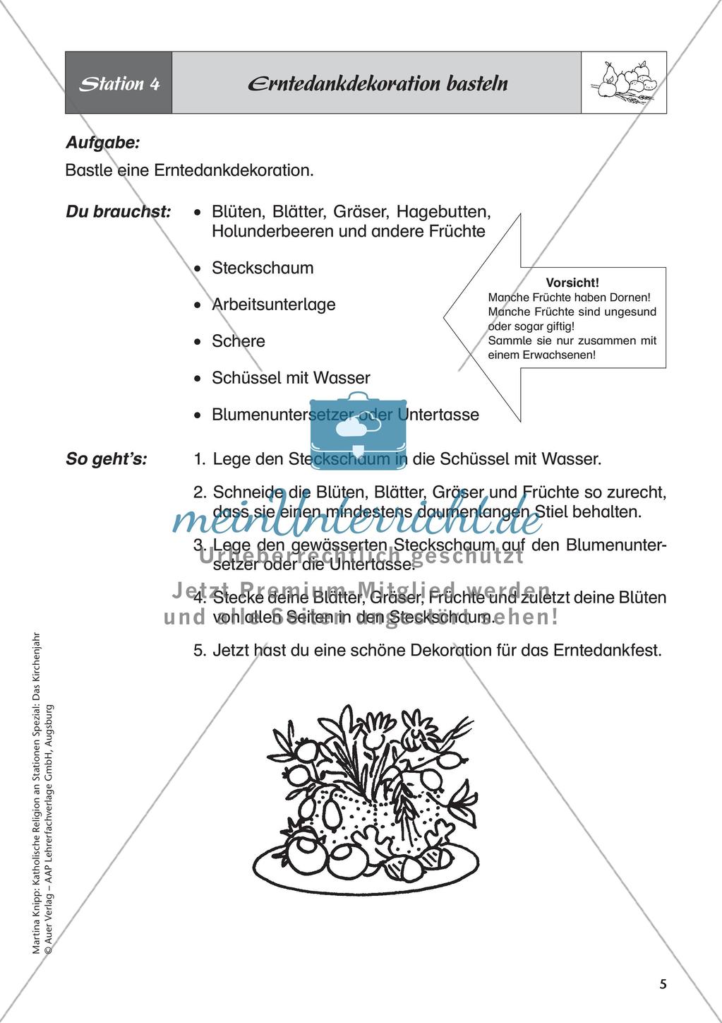 Kath. Religion an Stationen: Erntedank Preview 7