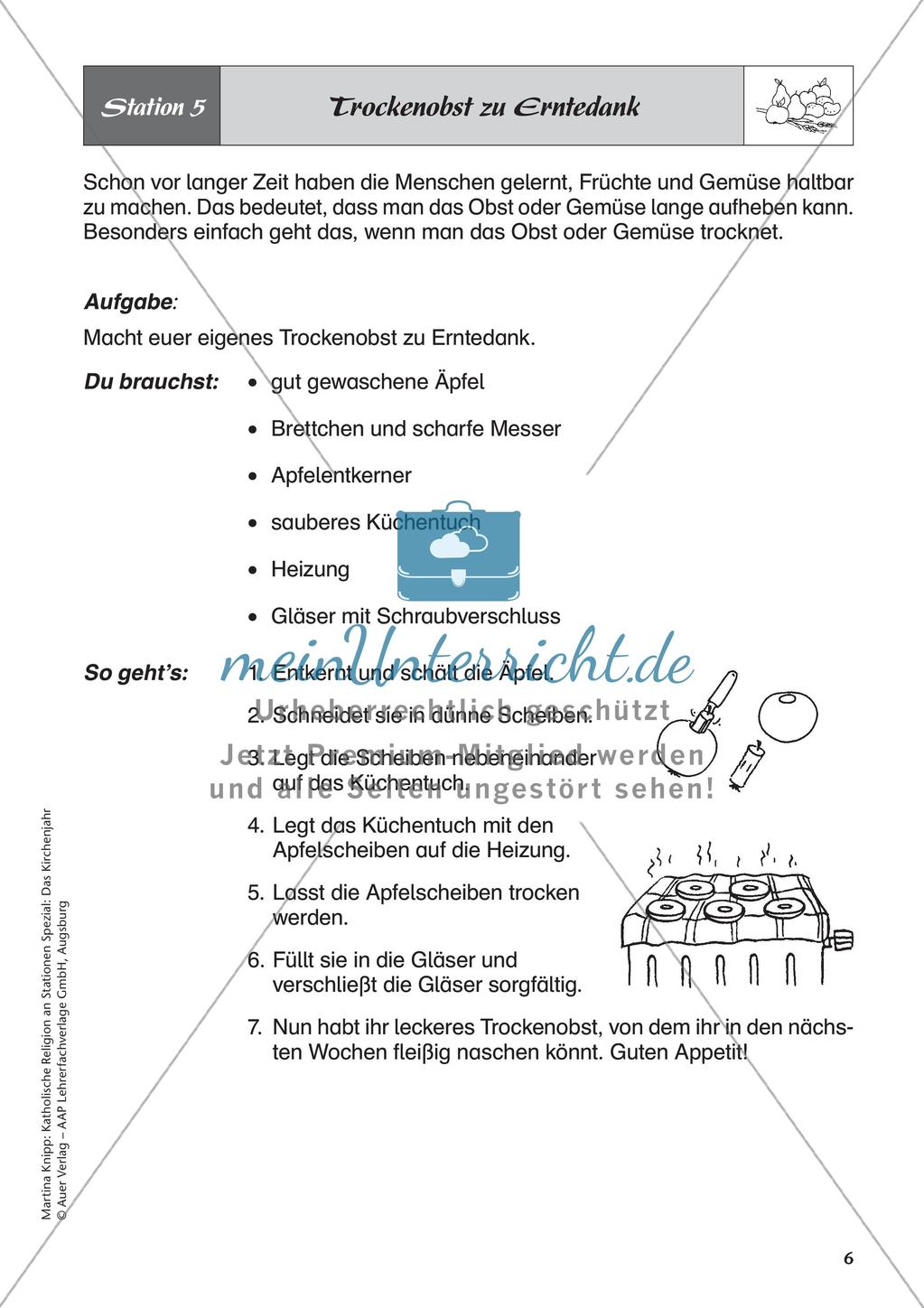 Kath. Religion an Stationen: Erntedank Preview 8
