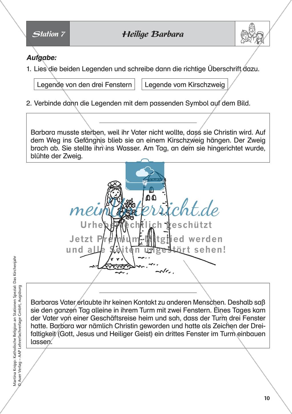 Kath. Religion: Heilige im Jahreskreis Preview 12