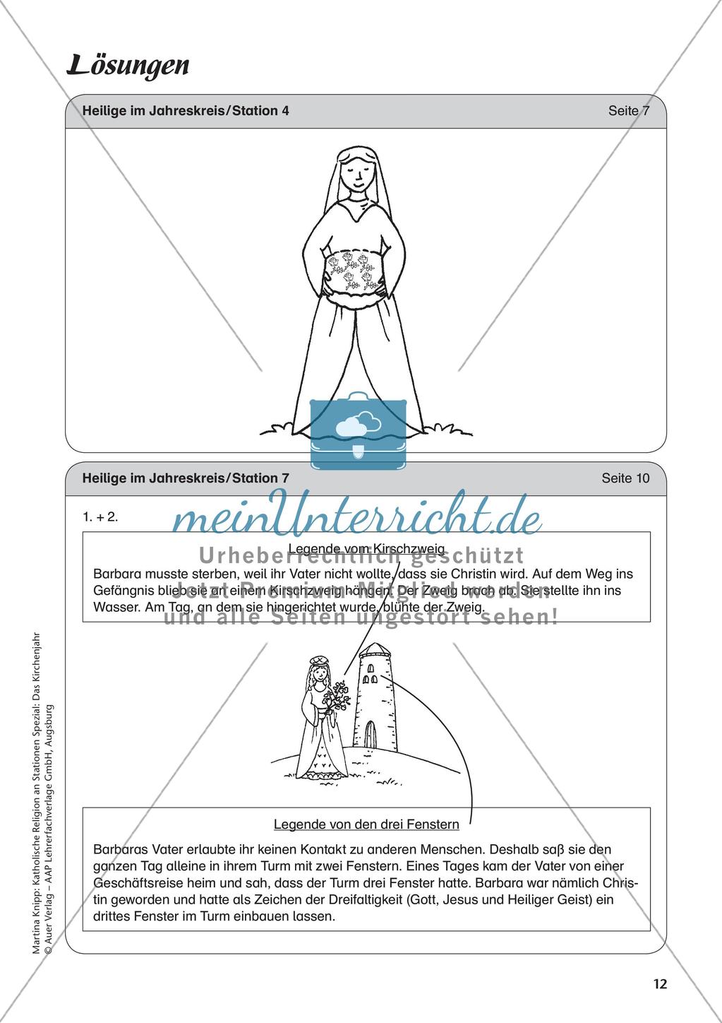 Kath. Religion: Heilige im Jahreskreis Preview 14