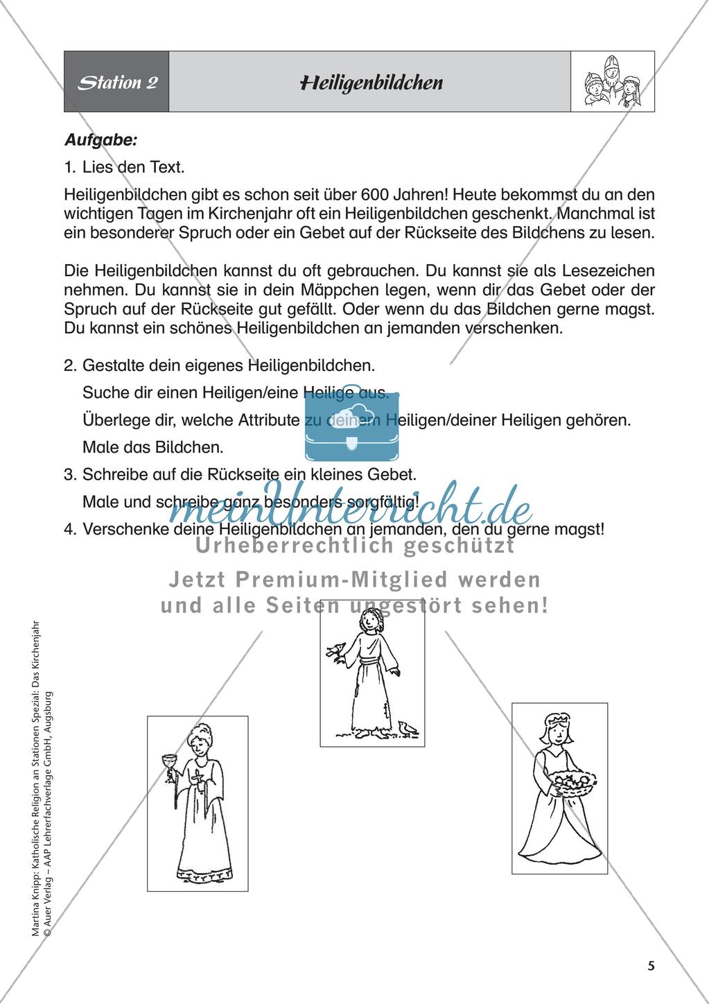 Kath. Religion: Heilige im Jahreskreis Preview 7
