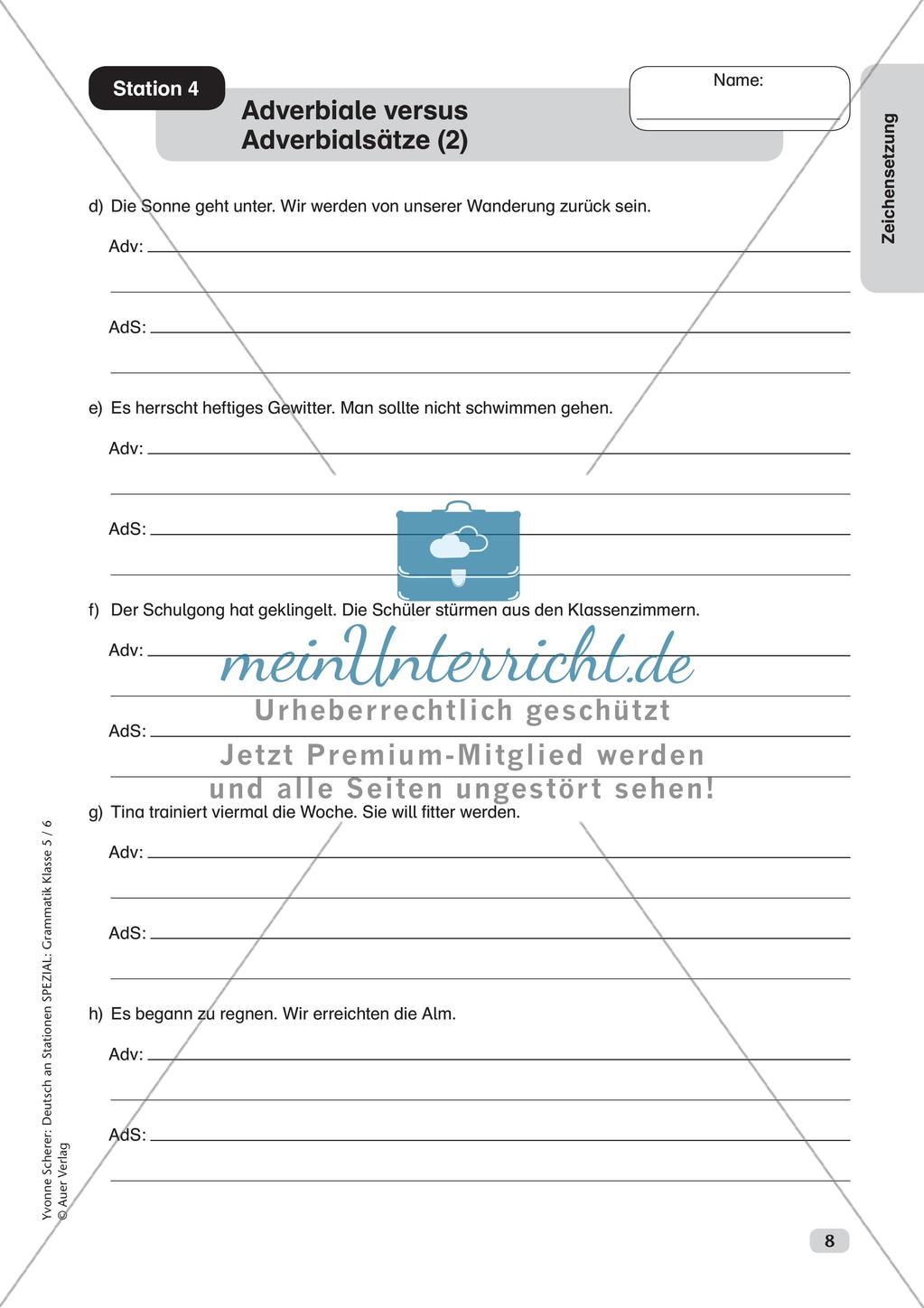Stationenarbeit Zeichensetzung Preview 10
