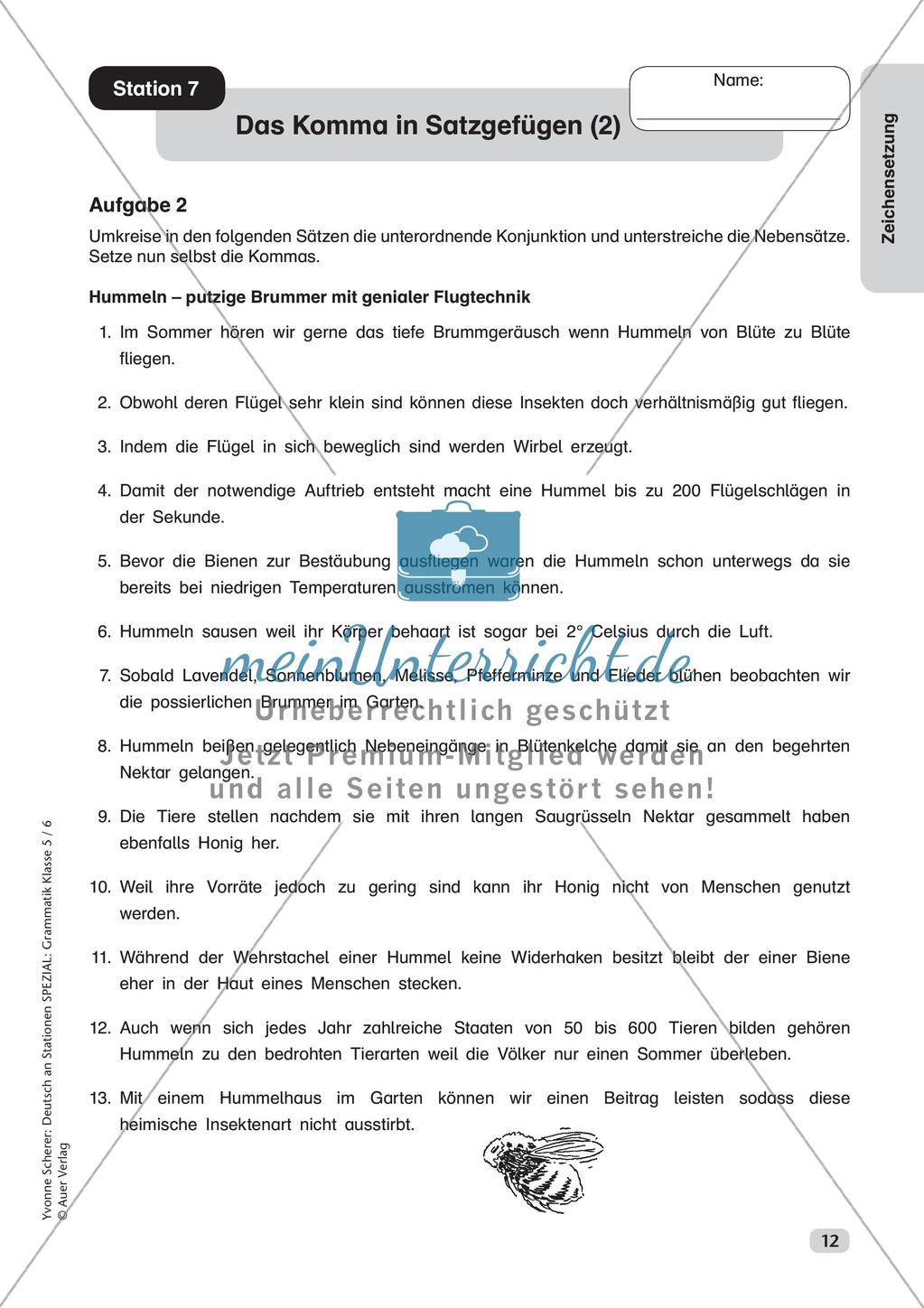 Stationenarbeit Zeichensetzung Preview 14