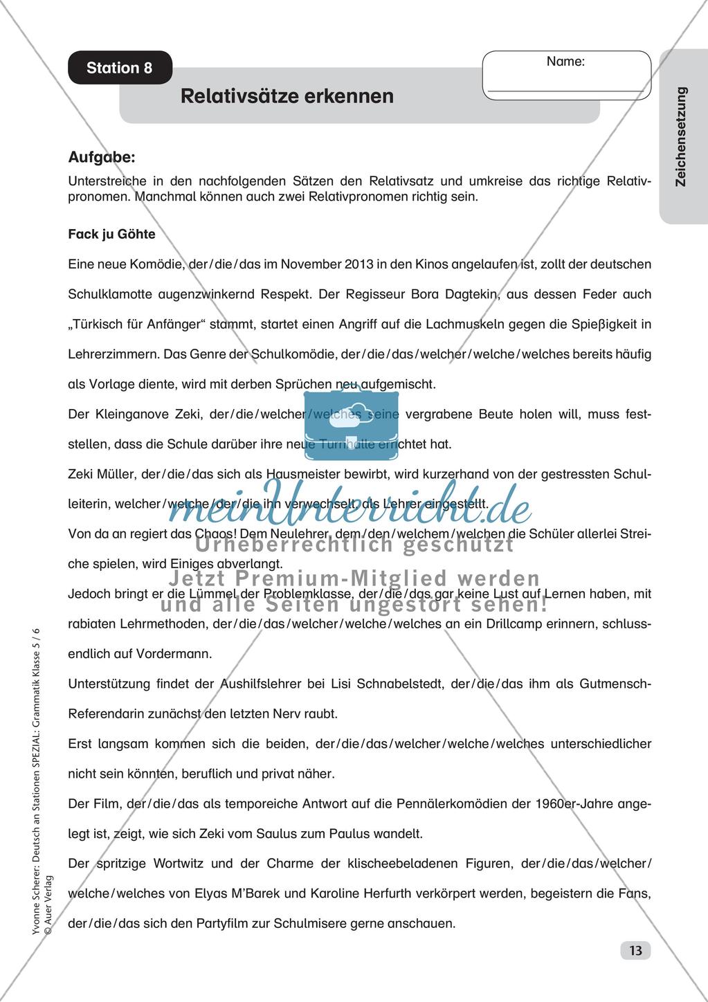 Stationenarbeit Zeichensetzung Preview 15