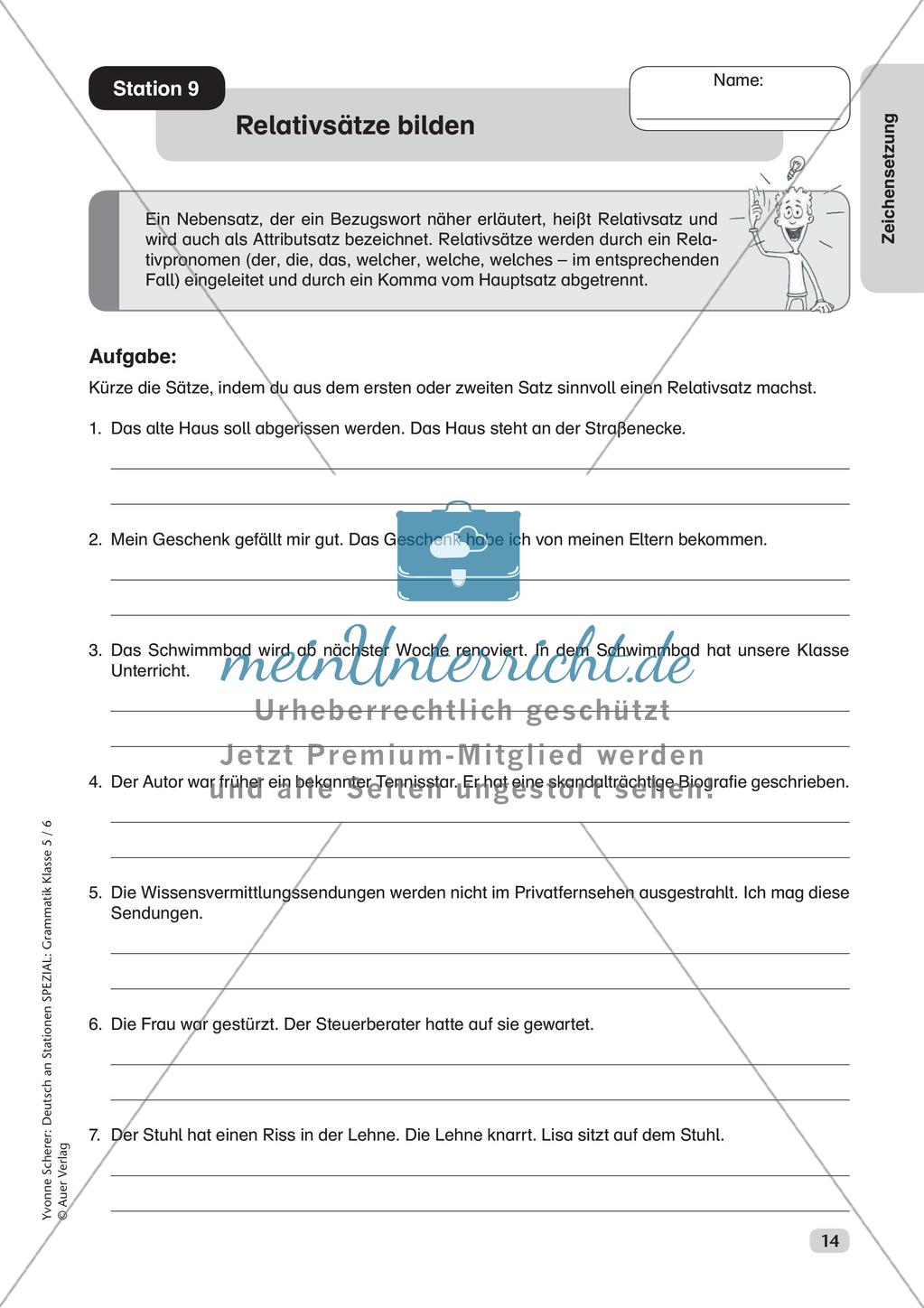Stationenarbeit Zeichensetzung Preview 16