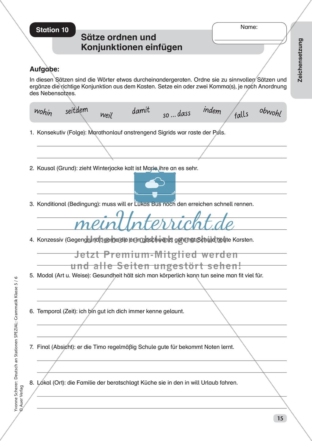 Stationenarbeit Zeichensetzung Preview 17