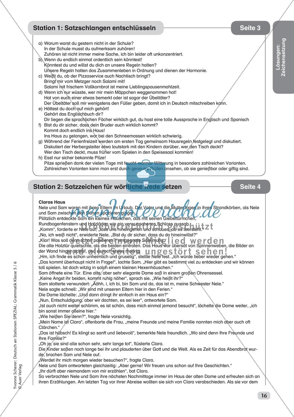 Stationenarbeit Zeichensetzung Preview 18
