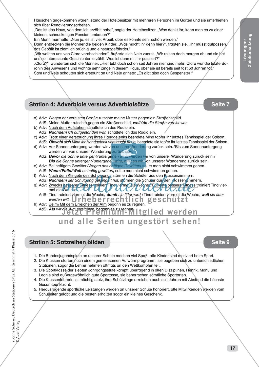 Stationenarbeit Zeichensetzung Preview 19
