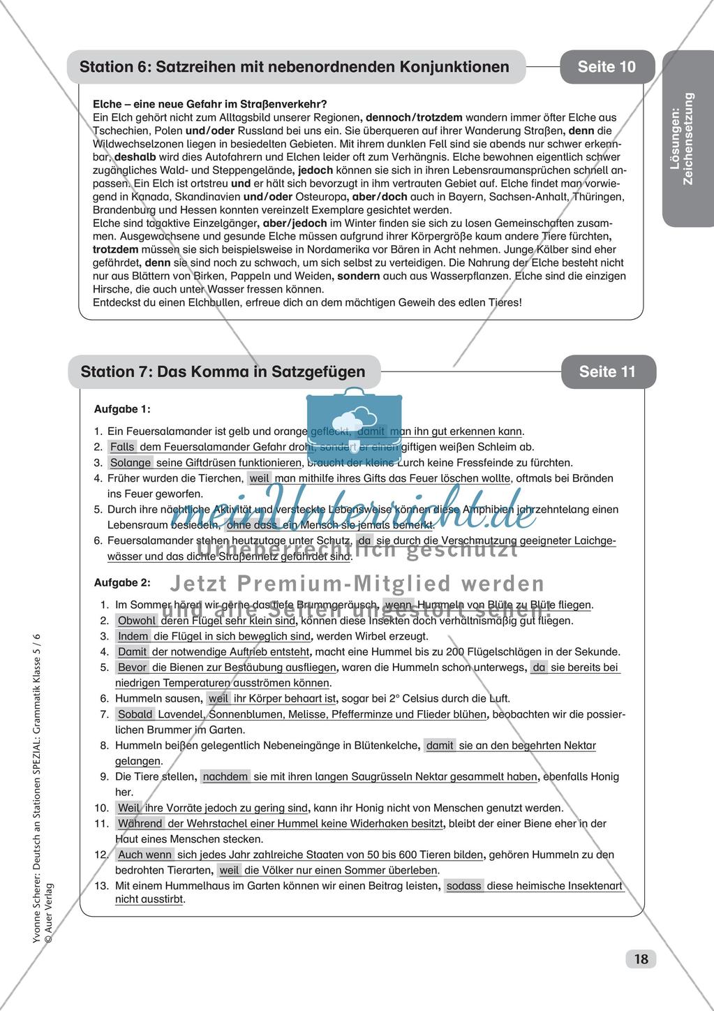 Stationenarbeit Zeichensetzung Preview 20