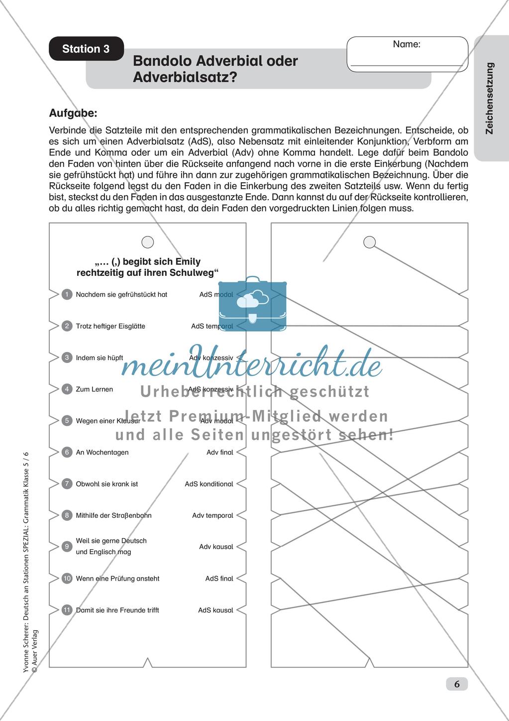 Stationenarbeit Zeichensetzung Preview 8