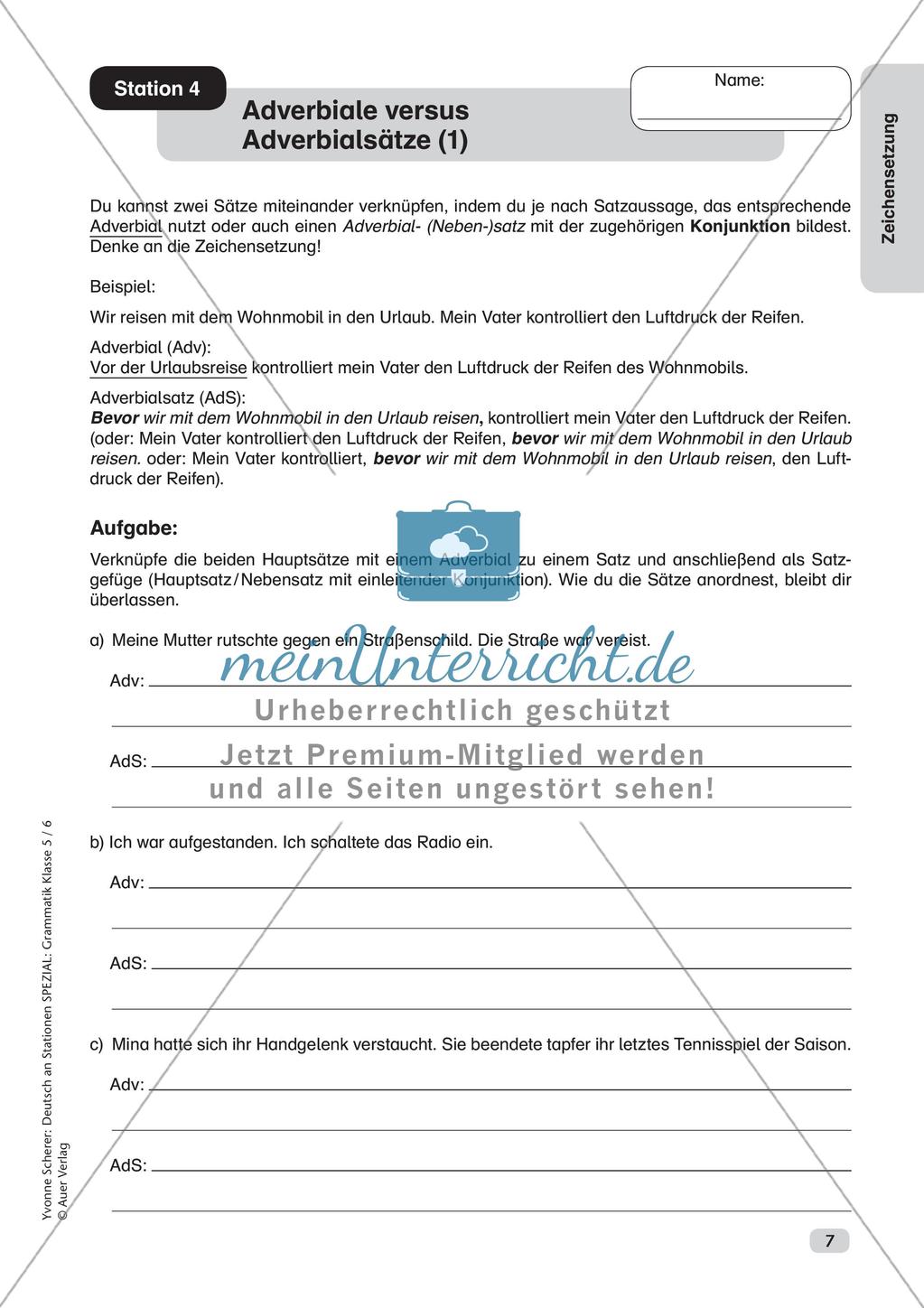 Stationenarbeit Zeichensetzung Preview 9