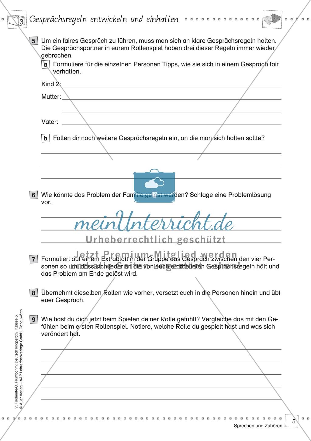 Kooperative Methoden - Sprechen und Zuhören Preview 7
