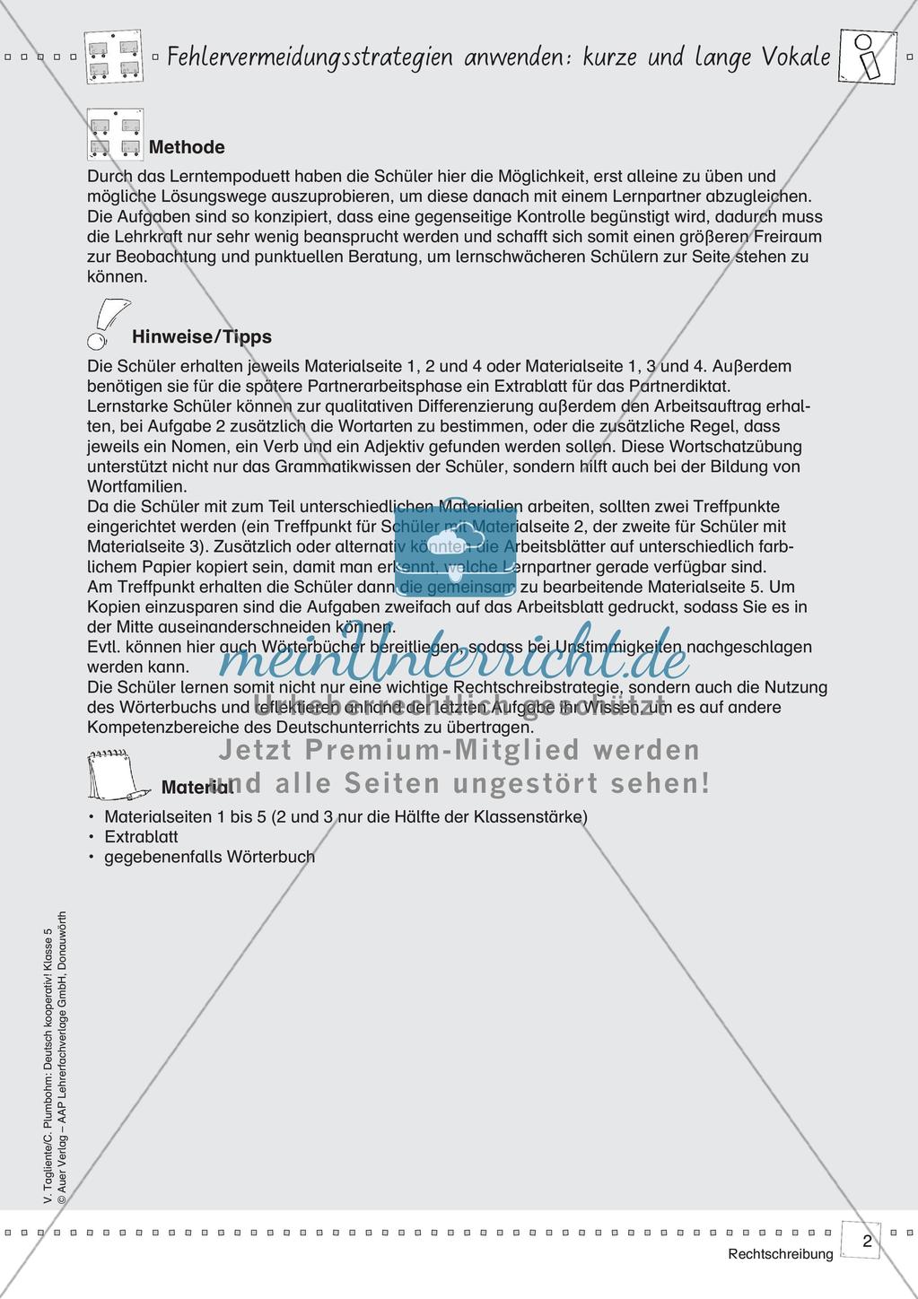 Kooperative Methoden - Rechtschreibung Preview 4