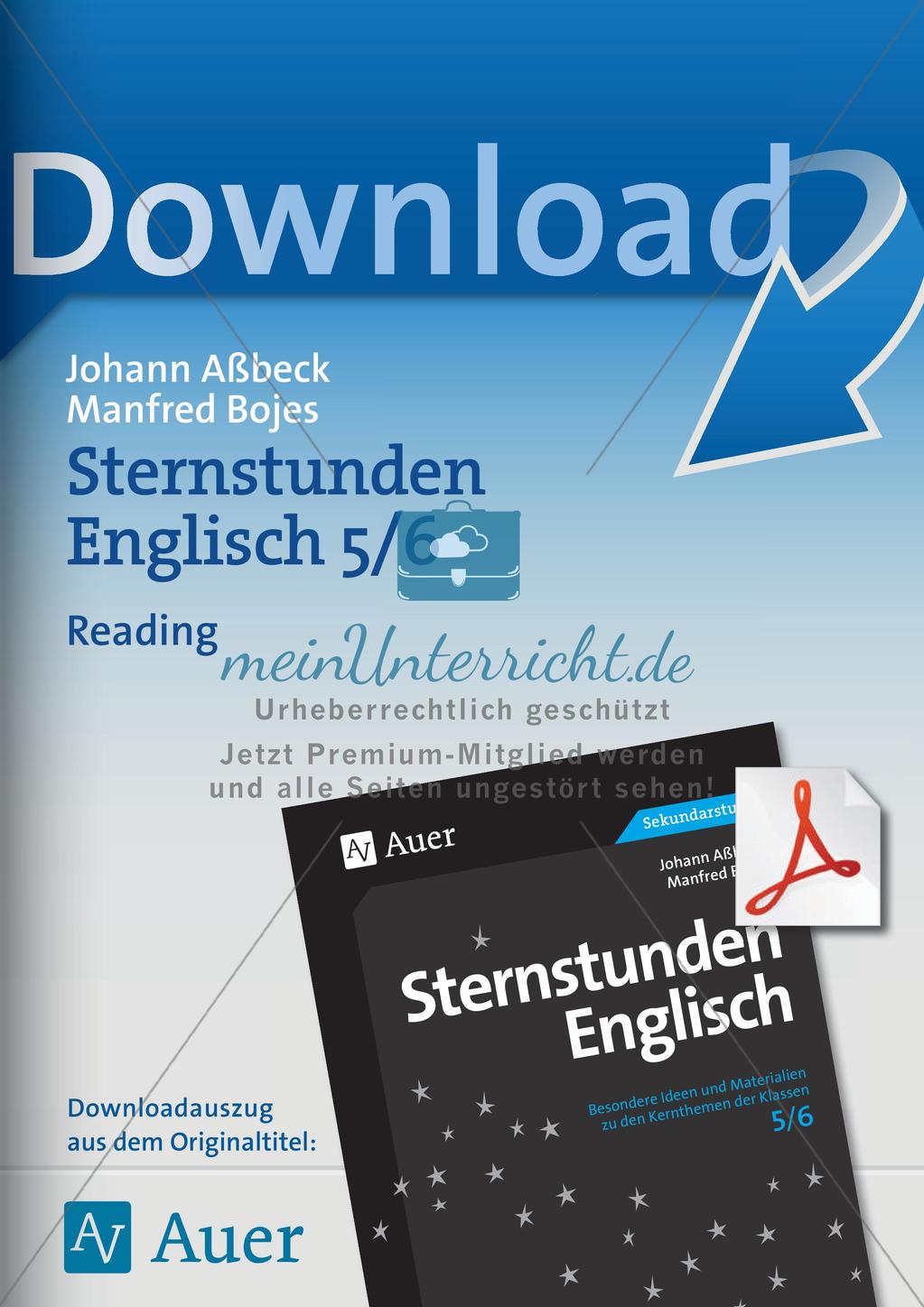 Reading Comprehension im Anfangsunterricht Preview 1