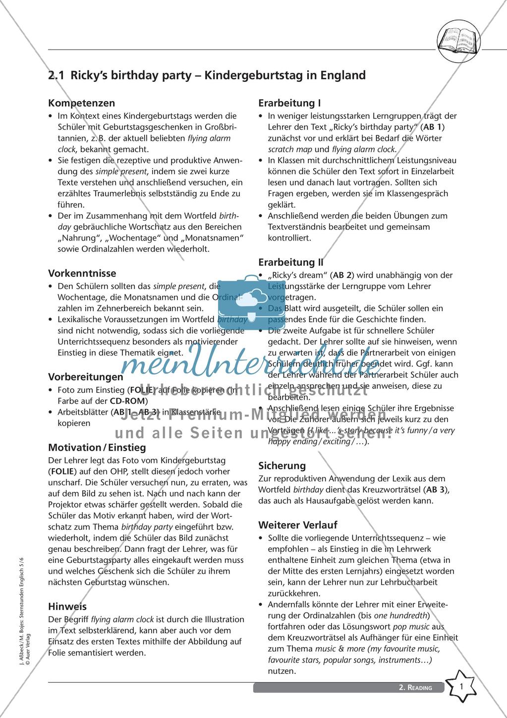 Reading Comprehension im Anfangsunterricht Preview 3