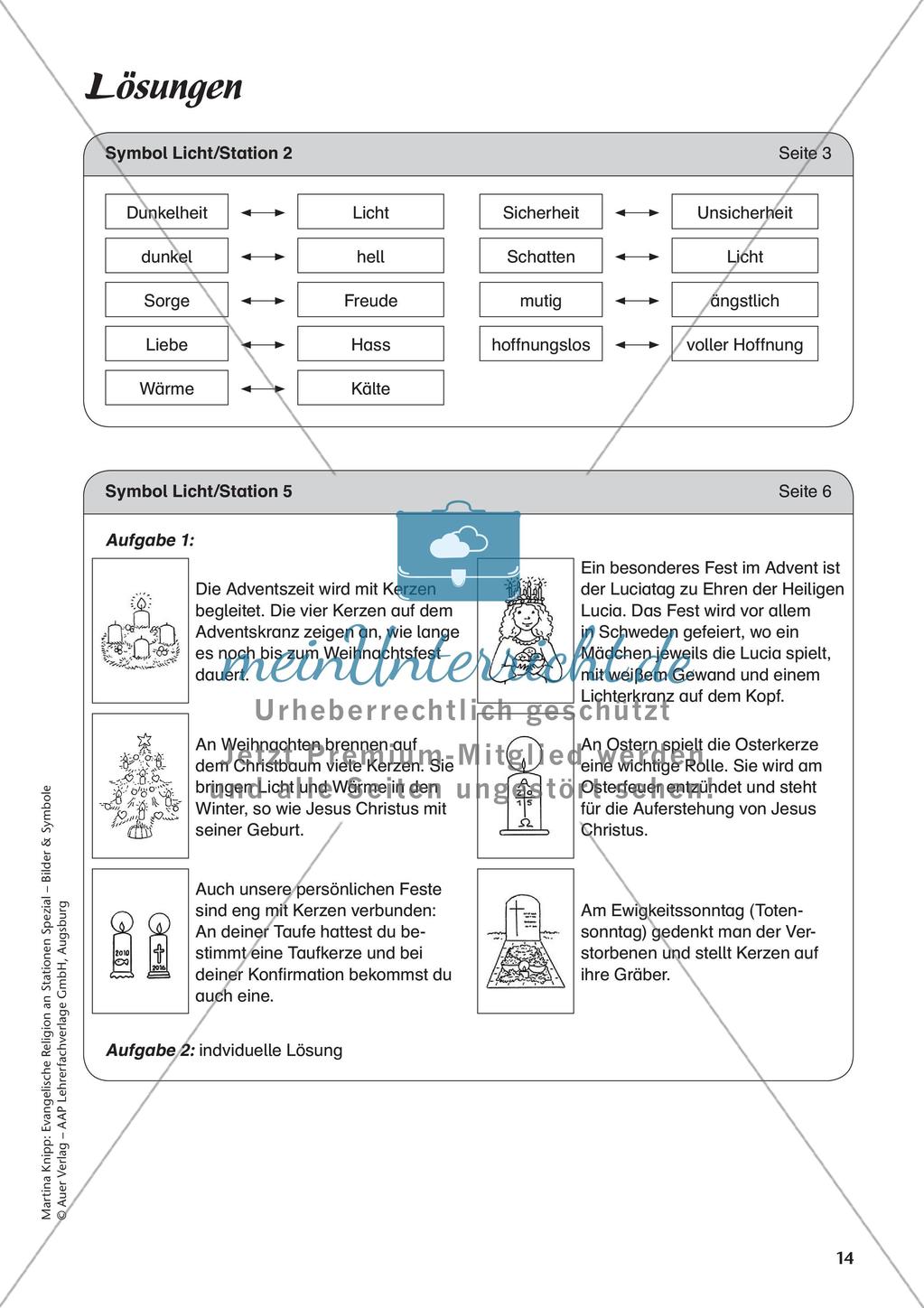 Ev. Religion: Symbol Licht Preview 16