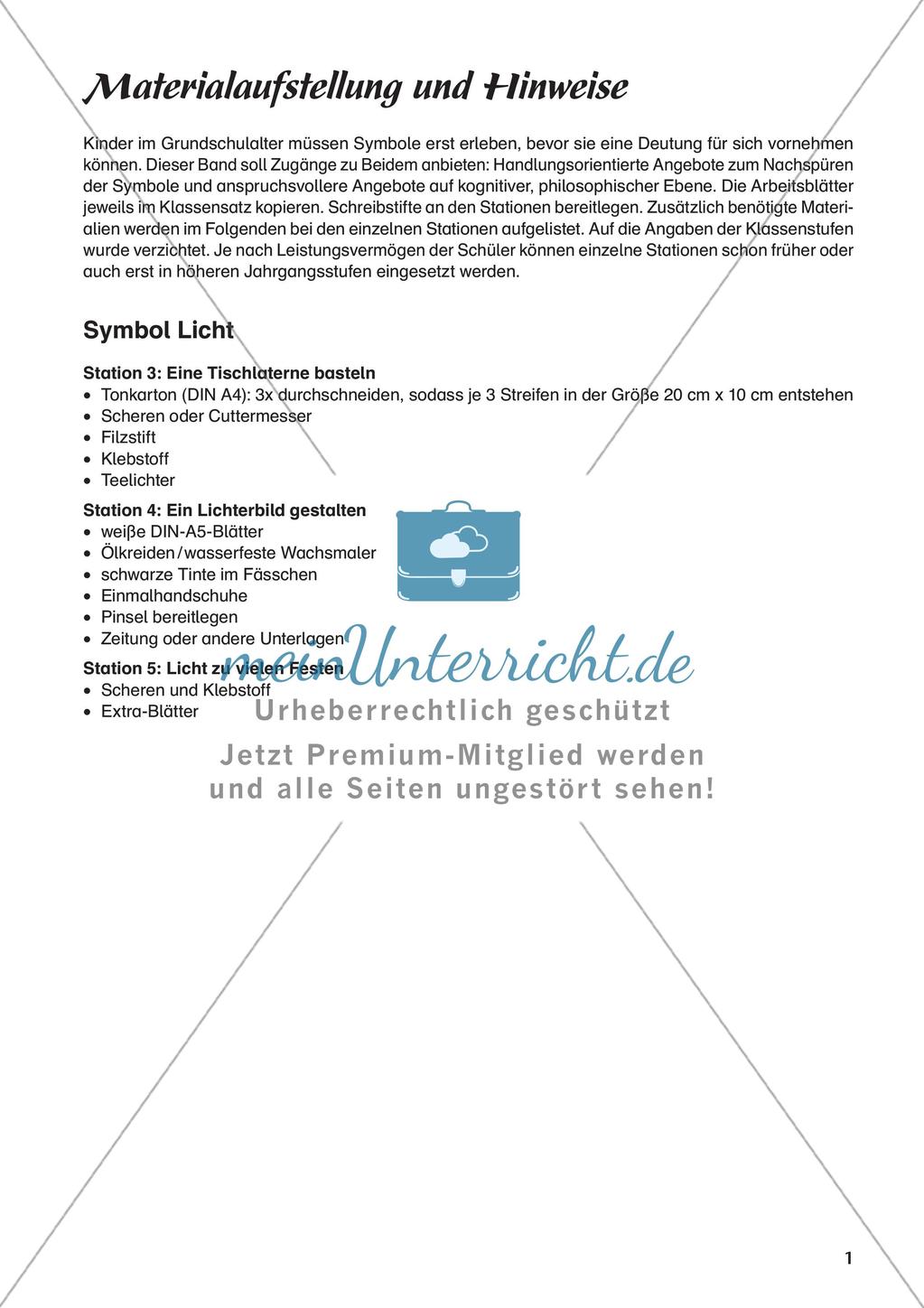 Ev. Religion: Symbol Licht Preview 3