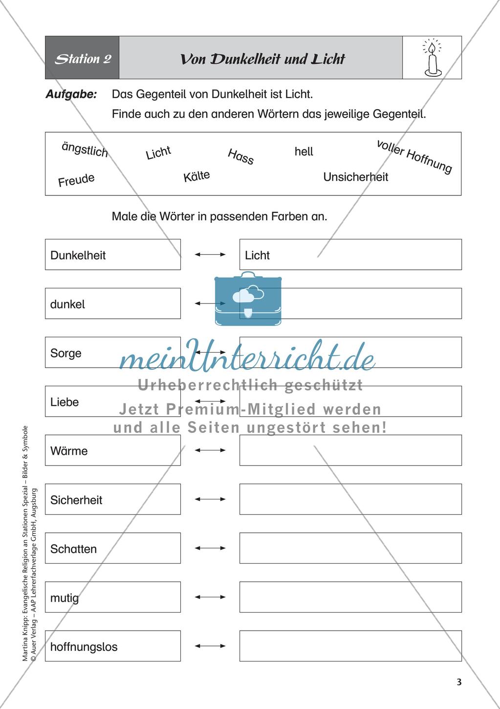 Ev. Religion: Symbol Licht Preview 5