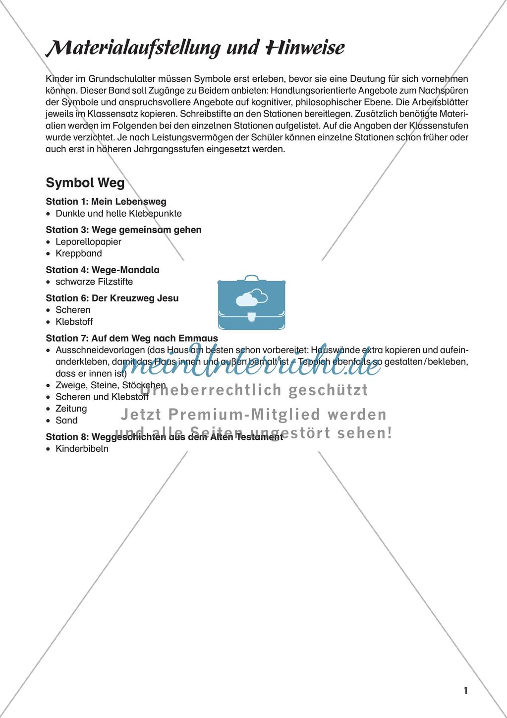 Ev. Religion: Symbol Weg Preview 3