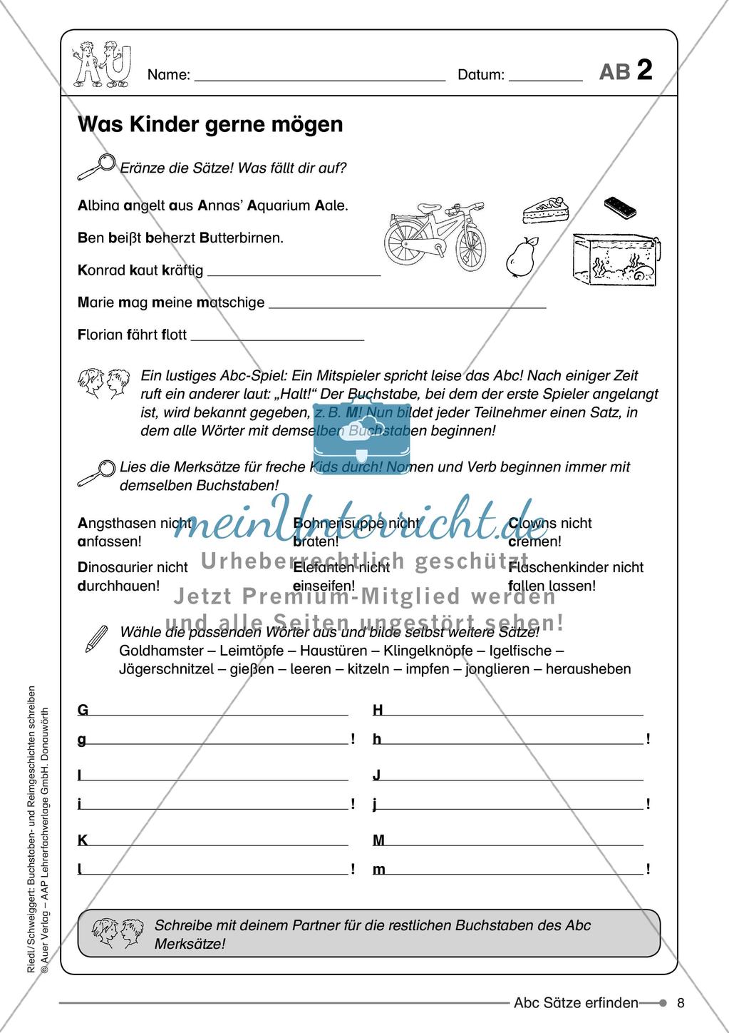 Schreibkompetenz: Buchstaben- und Reimgeschichten Preview 10