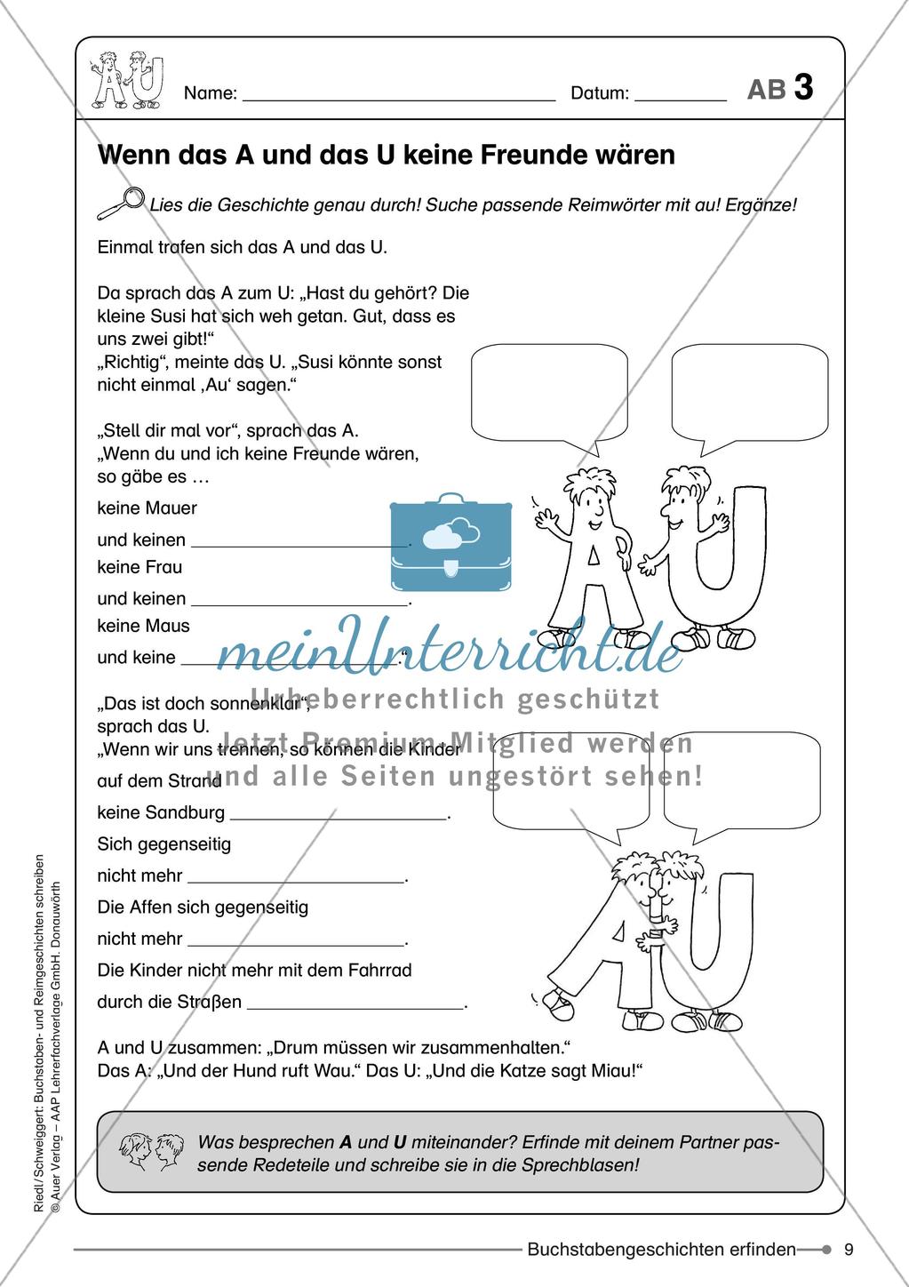 Schreibkompetenz: Buchstaben- und Reimgeschichten Preview 11